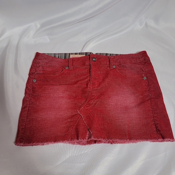 Candies Vintage Dresses & Skirts - Candies Vintage Red Corduroy Mini Skirt Size 11